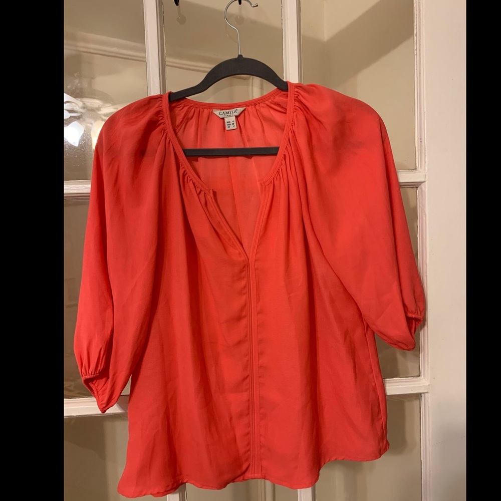 Coral Blouse